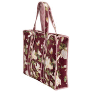 Elie Beaumont Serendipity fluwelen draagtas - Bourgondische Magnolia