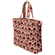 Elie Beaumont Serendipity Samt-Einkaufstasche – Coffee Geo Tulip Brown