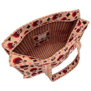 Elie Beaumont Serendipity Samt-Einkaufstasche – Coffee Geo Tulip Brown
