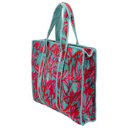 Elie Beaumont Serendipity fluwelen draagtas - Koraal Lily Roze