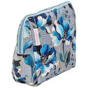 Elie Beaumont Serendipity Samt-Kosmetiktasche – Silberne Orchidee
