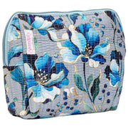 Elie Beaumont Serendipity Samt-Kosmetiktasche – Silberne Orchidee
