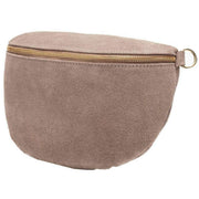 Grand sac à bandoulière en daim Elie Beaumont - Beige vison