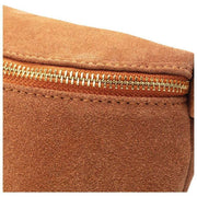 Grand sac à bandoulière en daim Elie Beaumont - Tan