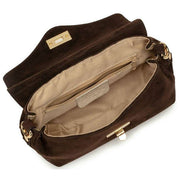 Elie Beaumont Sac Midi Twist En Daim - Marron Chocolat