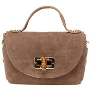Elie Beaumont Wildleder Mini Bambou Tasche – Nerzbeige