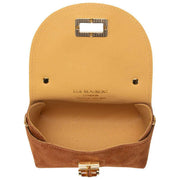 Elie Beaumont Wildleder Mini Bambou Tasche - Hellbraun