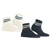 Esprit Active Tennis 2-Pack Sneaker Socks - Black/White
