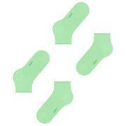 Esprit Basic Pure 2 Pack Short Socks - After Eight Green