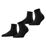 Esprit Basic Pure 2 Pack Short Socks - Black