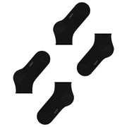 Esprit Basic Pure 2 Pack Short Socks - Black