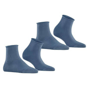 Esprit Basic Pure 2 Pack Short Socks - Bluestone