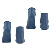 Esprit Basic Pure 2 Pack Short Socks - Bluestone