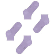 Esprit Basic Pure 2 Pack Short Socks - Lupine Purple