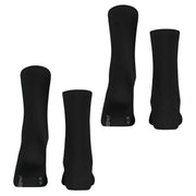 Esprit Basic Tennis 2 Pack Socks - Black