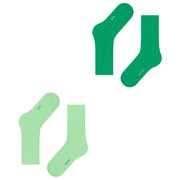 Esprit Basic Tennis 2 Pack Socks - Green