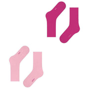 Esprit Basic Tennis 2 Pack Socks - Pink