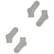 Esprit Blossom 2 Pack Socks - Light Grey