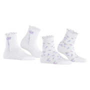 Esprit Blossom 2 Pack Socks - White