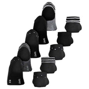 Esprit Dots and Stripes 5 Pack Sneaker Socks - Black