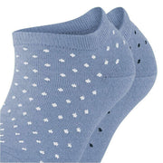 Esprit Fine Dot 2 Pack Sneaker Socks - Jeans Blue