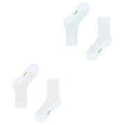 Esprit Fine Dot 2 Pack Socks - White