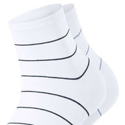 Esprit Fine Line 2 Pack Short Socks - White/Blue