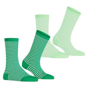 Esprit Fine Line 2 Pack Socks - Green