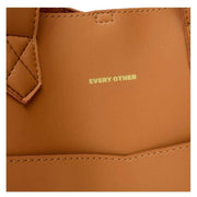 Every Other Front Pocket Soft Tote Bag - Tan