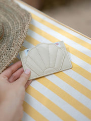 Stackers Shell Card Holder - Oatmeal Cream