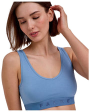 Falke Daily Comfort Lot de 2 brassières bustier - Bleu/Beige