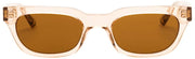 MessyWeekend Jenner Blaulicht-Lesebrille – Braun/Pfirsichbeige