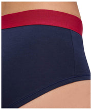 Falke Daily Comfort Print 2er-Pack Hipster-Slips – Schwarz/Rot