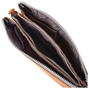 Sac à bandoulière en toile recyclée Roka Carnaby XL - Marron cannelle