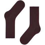 Falke Cosy Wool Boot Socks - Burgundy