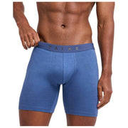 Falke Daily Comfort 2er-Pack Boxershorts mit langen Beinen – Blau/Orange