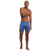 Falke Daily Comfort 2er-Pack Boxershorts mit langen Beinen – Blau/Orange
