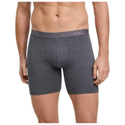 Falke Daily Comfort 2er-Pack Boxershorts mit langem Bein – Dunkelgrau meliert