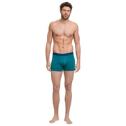 Falke Daily Comfort Boxershort van 2 stuks met print - Blauwgroen