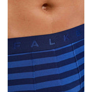 Falke Boxer Rayé Daily Comfort - Bleu Royal