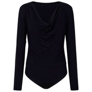 Falke Daily Drape korte bodysuit - zwart