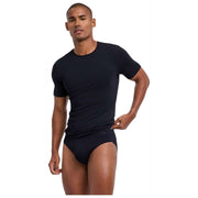 Falke Daily Seamless T-Shirt à Col Rond - Noir