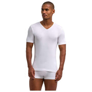 Falke Daily Seamless T-Shirt à Col en V - Blanc