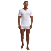Falke Daily Seamless T-Shirt à Col en V - Blanc