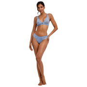 Falke Triangel-Bralette „Delicate Touch“ – Blauer Stahl