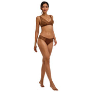 Falke Delicate Touch Triangel-Bralette – Hirschbraun