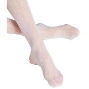 Falke Dot 15 Denier Stay Ups - White
