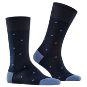Falke Dot Socks - Dark Navy