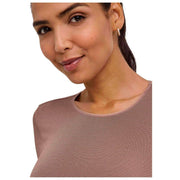 Falke Zeitloser Slip-Body aus Baumwolle mit Rundhalsausschnitt – Milchshake-Braun