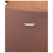 Falke Zeitloser Slip-Body aus Baumwolle mit Rundhalsausschnitt – Milchshake-Braun